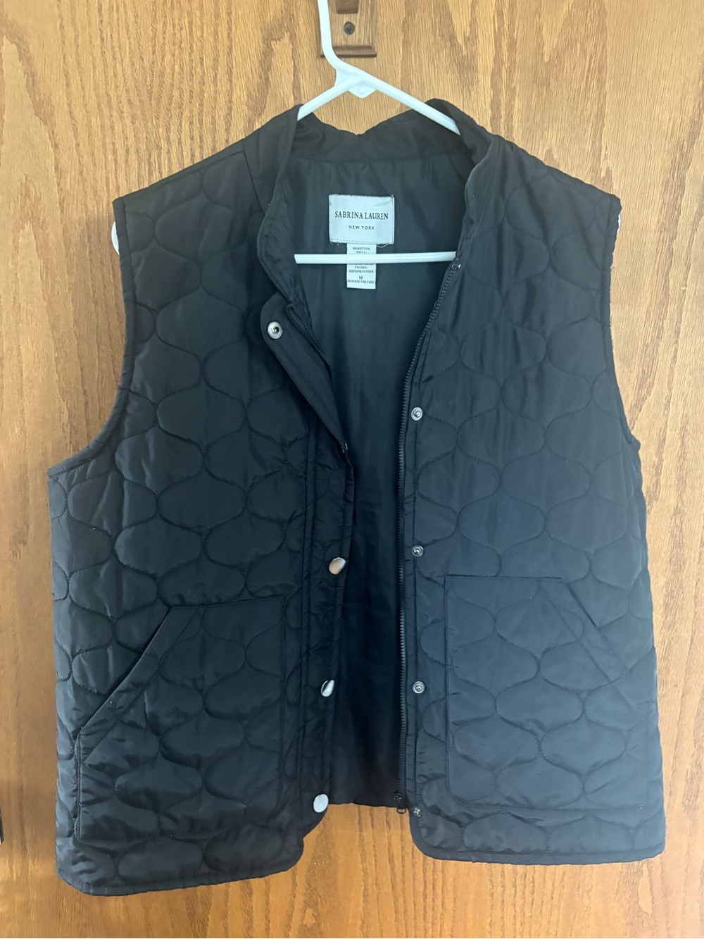 Sabrina Lazrin Black Quilted Women's Vest